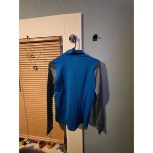 Mizuno Performance Youth Youth L Blue Gray Long Sleeve Athletic Shirt Top